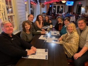 Warm Halloween Dinner Group Photo